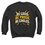 Apex Eagles Classic Tee, a Black Crewneck Sweatshirt (back-view)