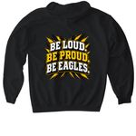 Apex Eagles Classic Tee, a Black Gildan Softstyle Pullover Hoodie (back-view)