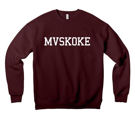 + MVSKOKE +, a Maroon Premium Drop Shoulder Sweatshirt