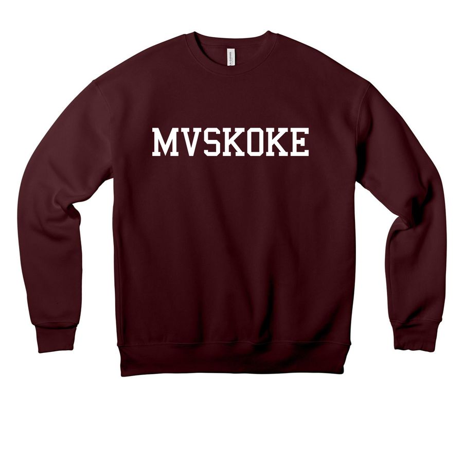 + MVSKOKE +, a Maroon Premium Drop Shoulder Sweatshirt