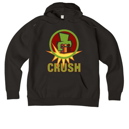 CRUSH&nbsp;, a Deep Black Allmade Organic CVC Pullover Hoodie