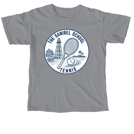 Middle School Tennis, a Granite Comfort Colors Unisex Tee