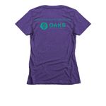 Willow by Oaks Recovery, a Purple Rush Women's Slim Fit Tee (back-view)