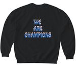 Statue of liberty throwing up 3s&nbsp;, a Black Softstyle Crewneck Sweatshirt (back-view)
