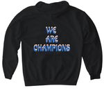 Statue of liberty throwing up 3s&nbsp;, a Black Gildan Softstyle Pullover Hoodie (back-view)