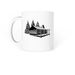 Wildwood Off Grid Alaska merch, a White Coffee Mug (back-view)