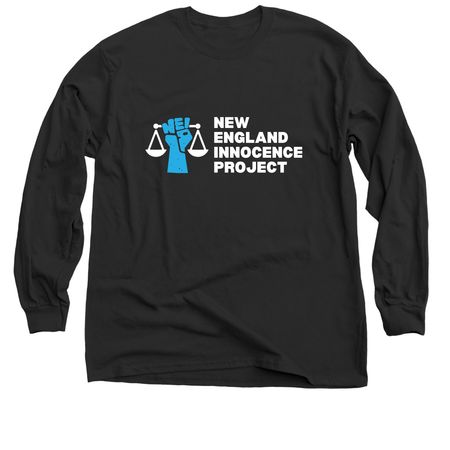 New England Innocence Project Apparel, a Black Classic Long Sleeve Tee