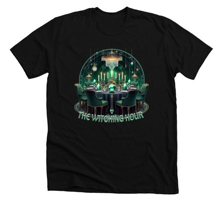 The Witching Hour, a Solid Black Blend Premium Unisex Tee