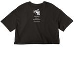 Support MSPA!, a Black Women?s Cropped Cotton Tee (back-view)