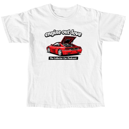 Engine Out Ferrari Love, a White Comfort Colors Unisex Tee