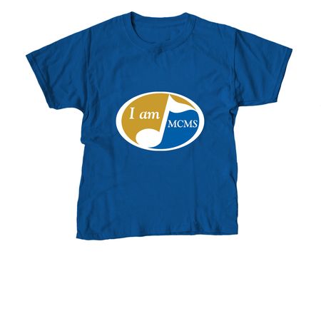 I am MCMS, a Royal Blue Youth Unisex Tee