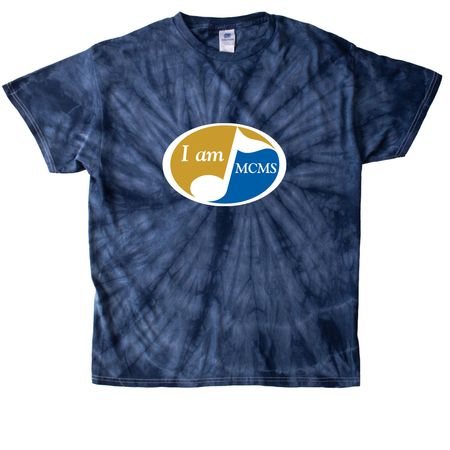 I am MCMS, a Navy Classic Tie Dye Tee
