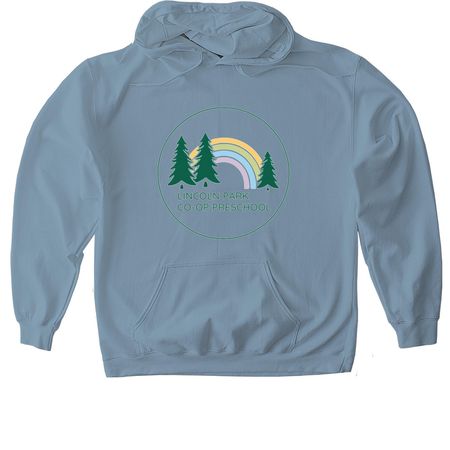 Lincoln Park Co-Op Preschool Adults and Youth, a Stone Blue Gildan Softstyle Pullover Hoodie