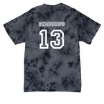 Highlander Podcast Series - Kevin Simmons, a Black Crystal Tie Dye Tee (back-view)