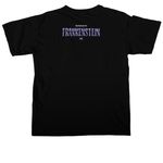 Frankenstein, a Black Comfort Colors Unisex Tee (back-view)