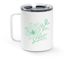 Rainbow Baby Fundraiser, a White Stainless Steel Travel Mug (back-view)