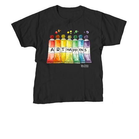 HVM at the ART WALK, a Black Youth Unisex Tee
