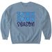 Touchdown Season, a Stone Blue Softstyle Crewneck Sweatshirt