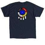 O?Maste? Win - Blue details, a Navy Classic Unisex Tee (back-view)