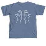 Stay Prayed Up Designs&nbsp;, a Blue Jean Comfort Colors Unisex Tee (back-view)