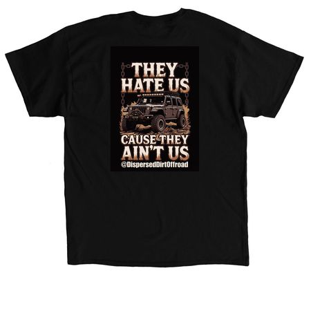 Haters Gonna Hate, a Black Classic Unisex Tee (back-view)