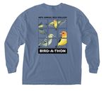 Point Blue 2026 Bird-A-Thon Pocket Tee, a Blue Jean Comfort Colors Long Sleeve Pocket Tee (back-view)