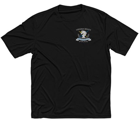 Color front Only-Performance Material, a Black Classic Performance Tee