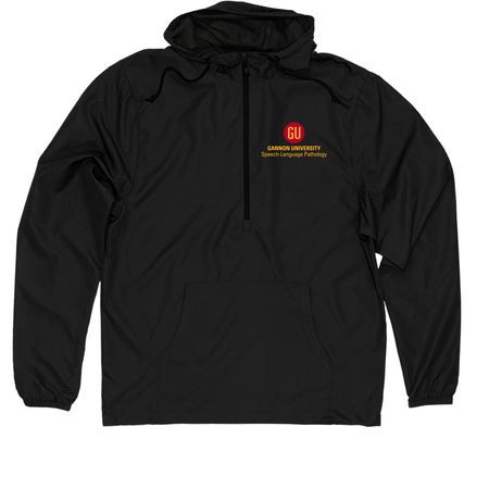 GU Windbreaker, a Black Quarter-Zip Windbreaker