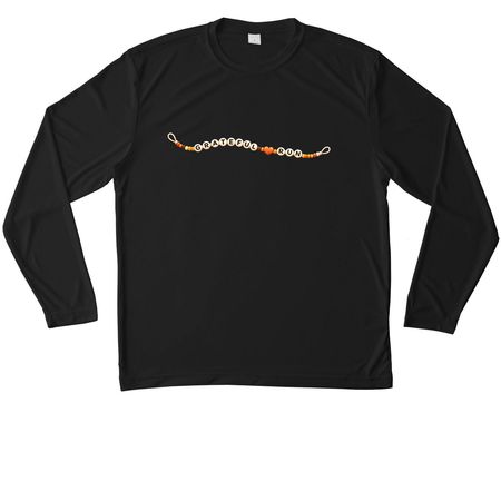 Grateful Run, a Black Unisex Performance Long Sleeve Tee