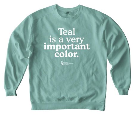 Wear Teal Day 2026, a Seafoam Comfort Colors Crewneck Sweatshirt