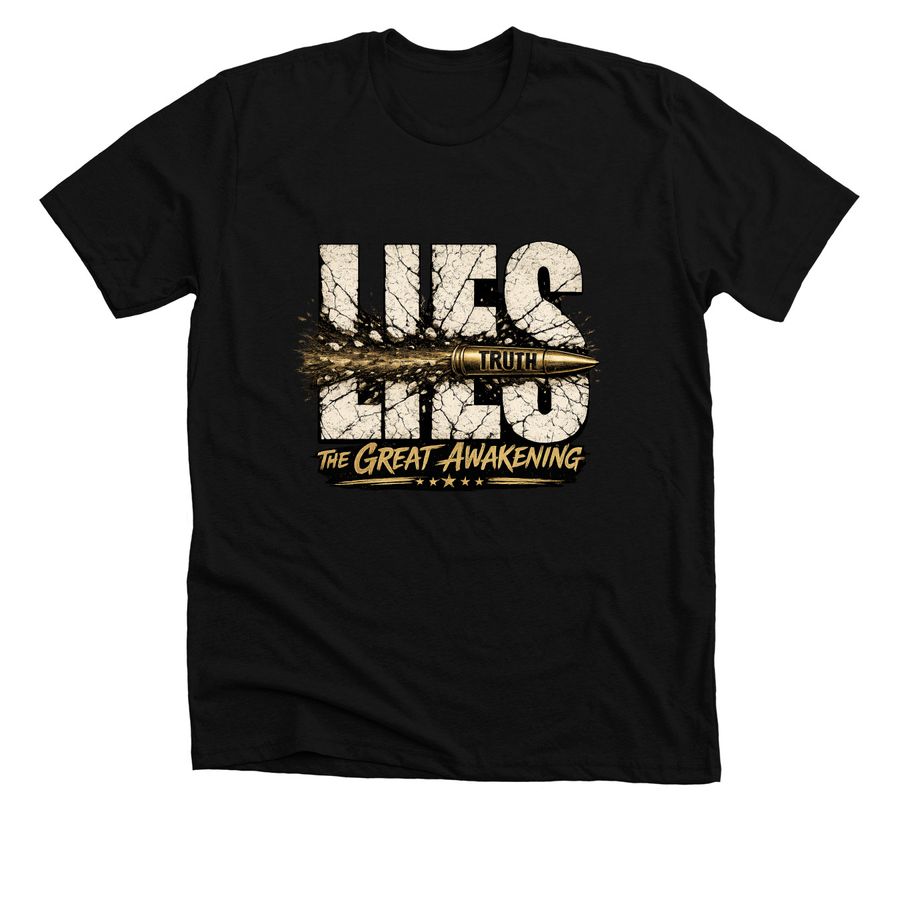 TRUTH VS LIES, a Solid Black Blend Premium Unisex Tee
