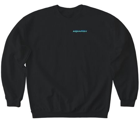 Aquafest Shirts, a Black Softstyle Crewneck Sweatshirt