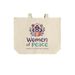 WoP Tote, a Natural Cotton Canvas Tote Bag (back-view)