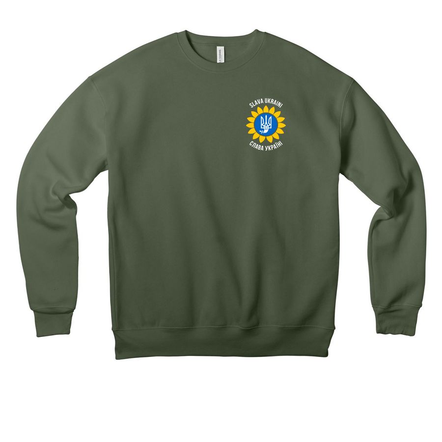 Tees and Sweatshirts, a Military Green Premium Drop Shoulder Sweatshirt