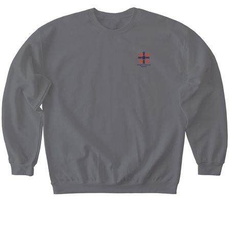 HAC "The Hungarian American story is...", a Charcoal Softstyle Crewneck Sweatshirt
