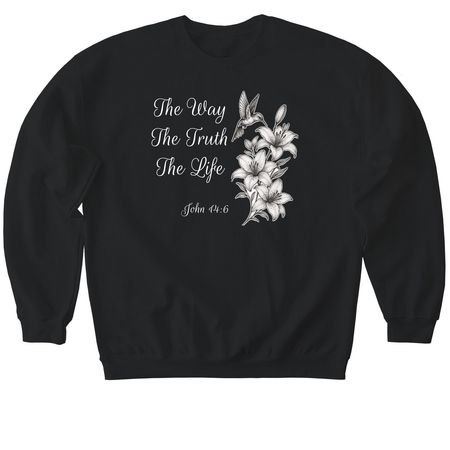HUMMINGBIRD, a Black Softstyle Crewneck Sweatshirt