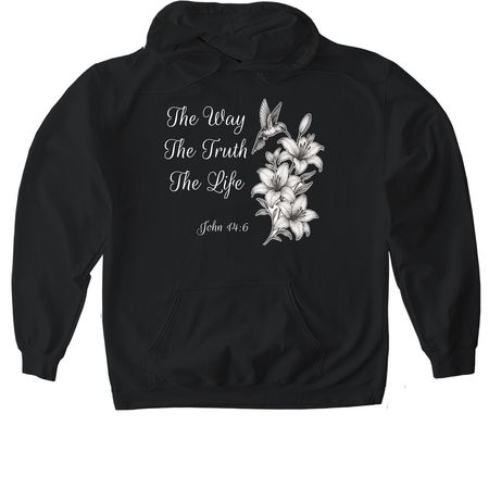 HUMMINGBIRD, a Black Gildan Softstyle Pullover Hoodie