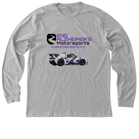 End Alzheimer's Motorsports, a Athletic Heather Premium Long Sleeve Tee