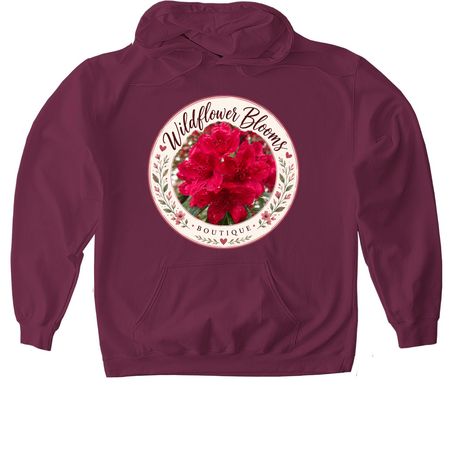 Wildflower Bloom Boutique, a Maroon Gildan Softstyle Pullover Hoodie