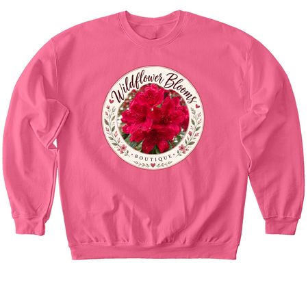 Wildflower Bloom Boutique, a Pink Lemonade Softstyle Crewneck Sweatshirt