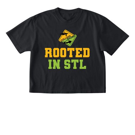 CB Rooted In STL&nbsp;, a Black Comfort Colors Boxy Tee