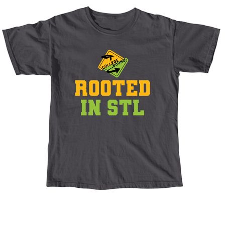 CB Rooted In STL&nbsp;, a Graphite Comfort Colors Unisex Tee