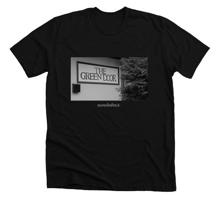 The Green Door, a Solid Black Blend Premium Unisex Tee