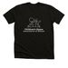 White Outline CHAIL Logo, a Solid Black Blend Premium Unisex Tee