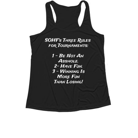 3 Rules Activewear Line, a Black Women's Performance Tank