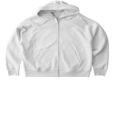 Ask for Help, a Cool Heather Grey Stanley/Stella Women?s Stella Ida Zip Up Pullover Hoodie