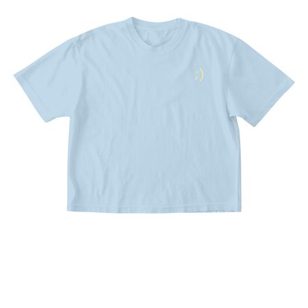 Ask for Help, a Chambray Comfort Colors Boxy Tee