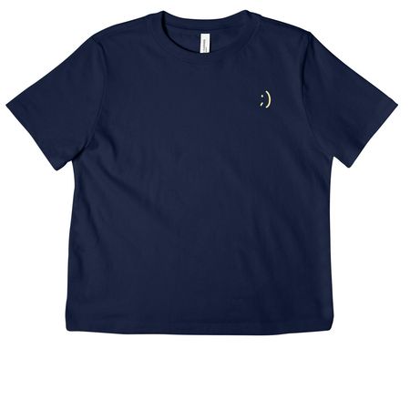 Ask for Help, a Navy Women's Heavyweight Tee