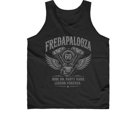 RIDE ON. PARTY HARD. LEGEND FOREVER., a Black Classic Unisex Tank Top
