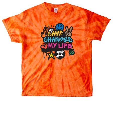Camp Changed My Life - Adult, a Orange Classic Tie Dye Tee